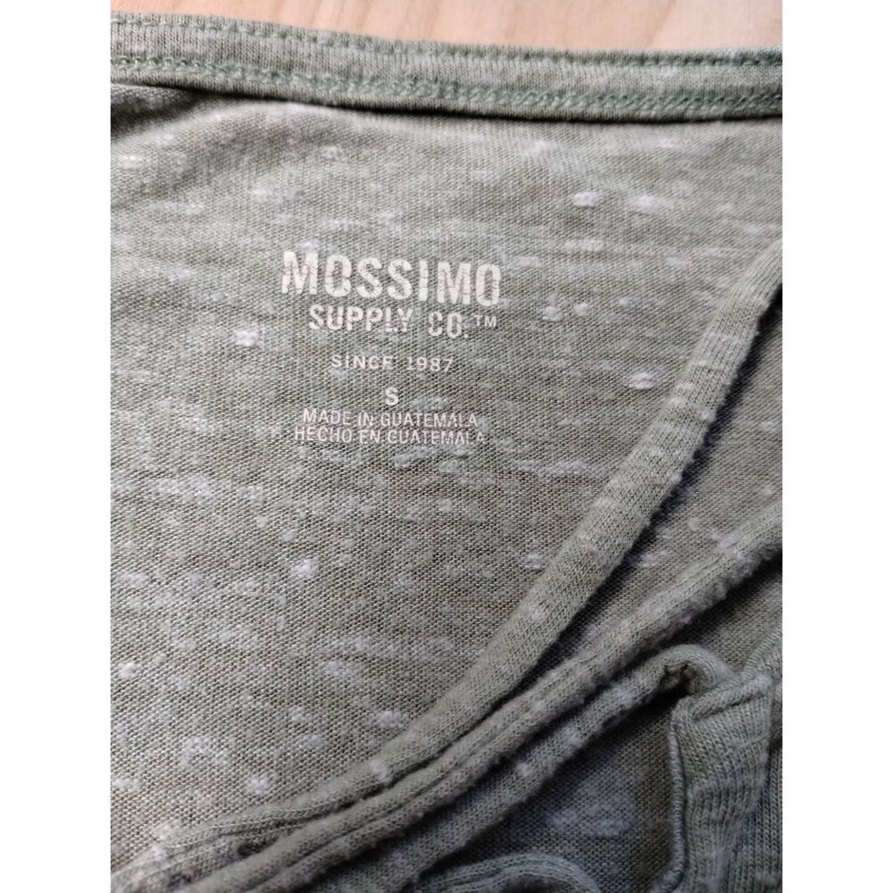 Women Mossimo Sage Green Short Sleeve Stretch Top Small - Picture 3 of 6